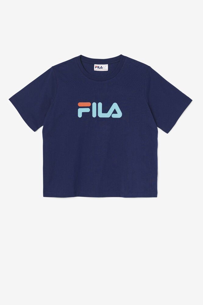 Fila T-Shirt Dame Mørkeblå Thea GMA-741305